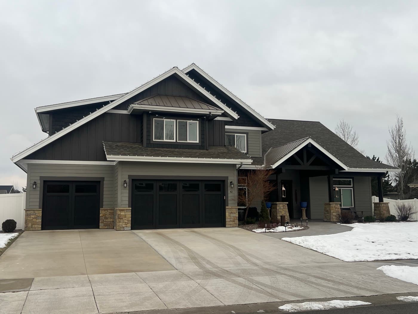 Custom craftsman home built in Kalispell, Montana