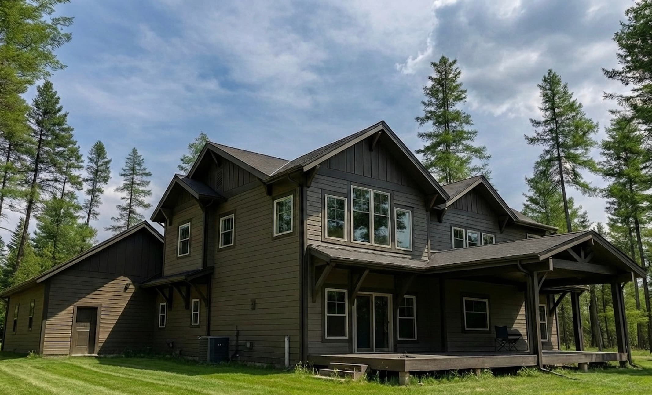 Craftsman home with wrap-around porch